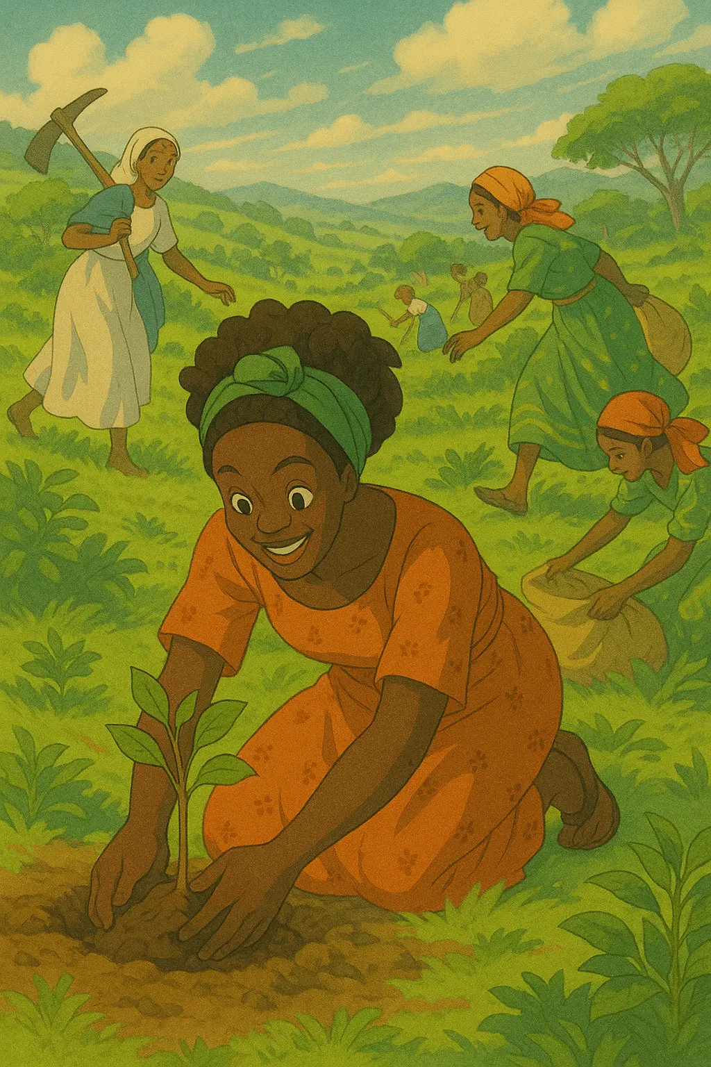 Protest planting with friends